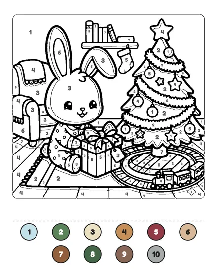 Christmas Morning coloring page