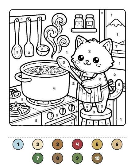 Soup Day coloring page