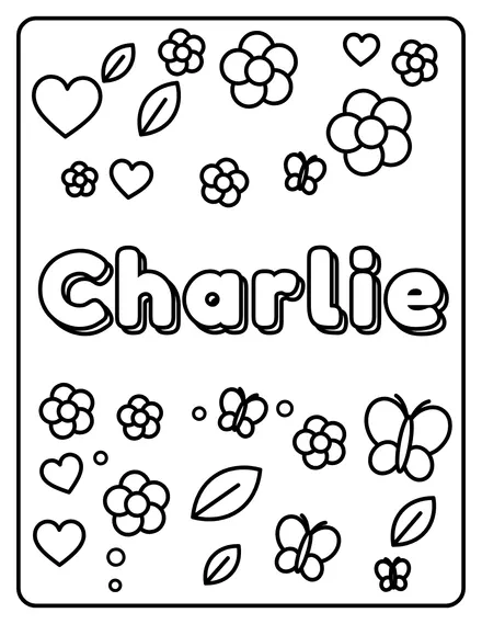 Charlie Name coloring page