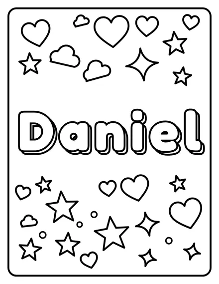 Daniel Name coloring page