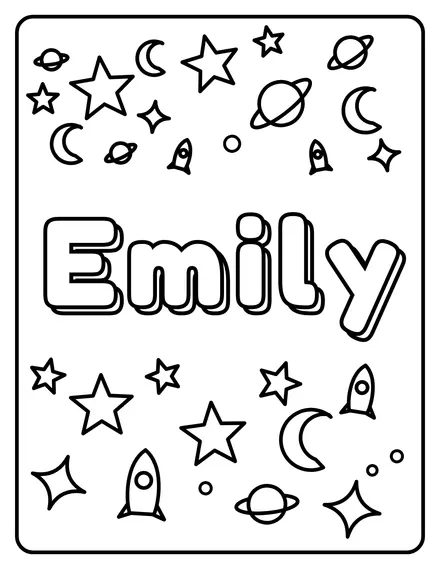 Emily Name coloring page