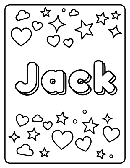 Jack Name coloring page