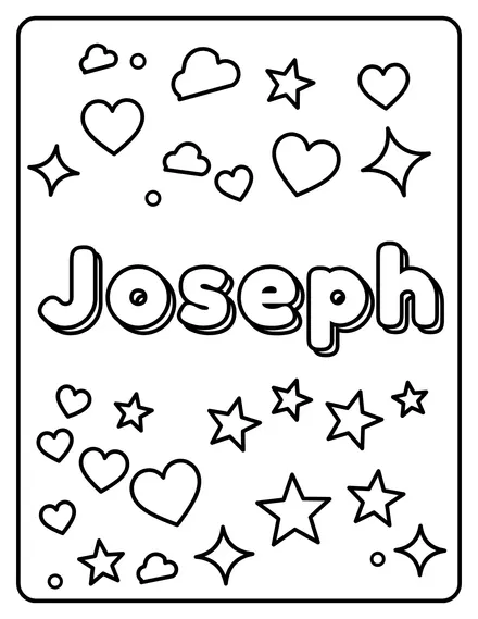 Joseph Name coloring page