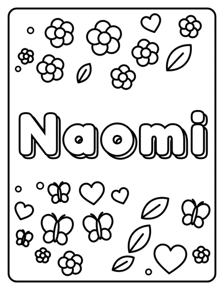 Naomi Name coloring page