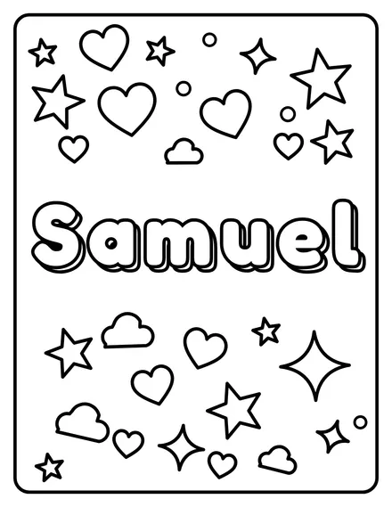 Samuel Name coloring page